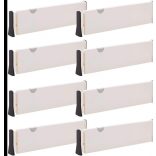 8 db-os állítható fiókelválasztó, rendszerező