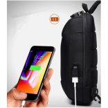 OZUKO biztonsági záras hátizsák (18×10×35 cm)