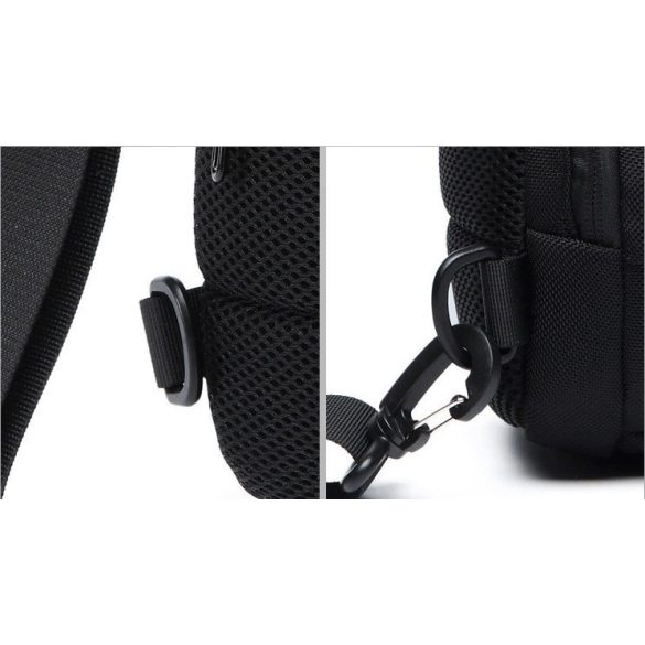 OZUKO biztonsági záras hátizsák (18×10×35 cm)