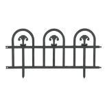 Műanyag virágágyás szegély, kerítés