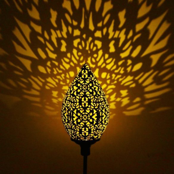Kültéri LED lámpa lézervágott mintával