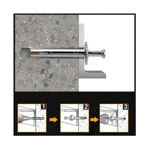 Rozsdamentes acél pop szegecs, M6 (10 db, 6x40mm)