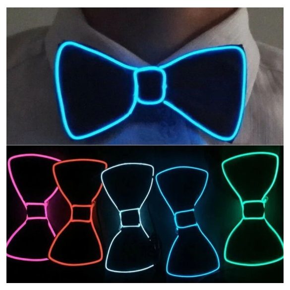 Világító LED-es csokornyakkendő