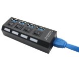 4 portos USB elosztó kapcsolókkal