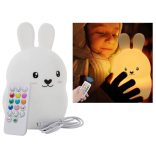 Nyuszi formájú érintős újratölthető szilikon LED lámpa