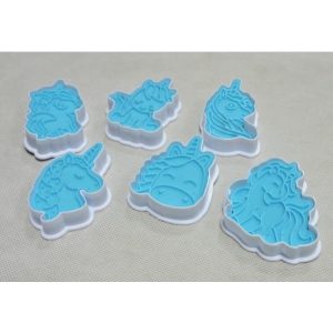 Unikornis süteménykiszúró forma, 6 db