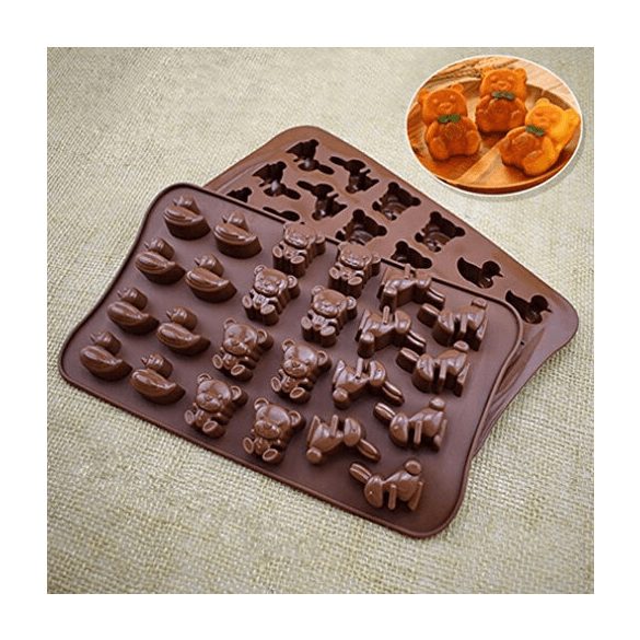 Csokoládé praliné formák, 22x14 cm