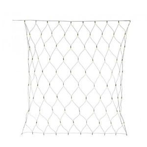 Távirányítós LED-es fényháló - 100 db melegfehér LED-del (1,5 x 1,5 m)
