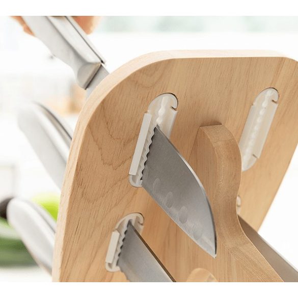 InnovaGoods késkészlet fa állvánnyal