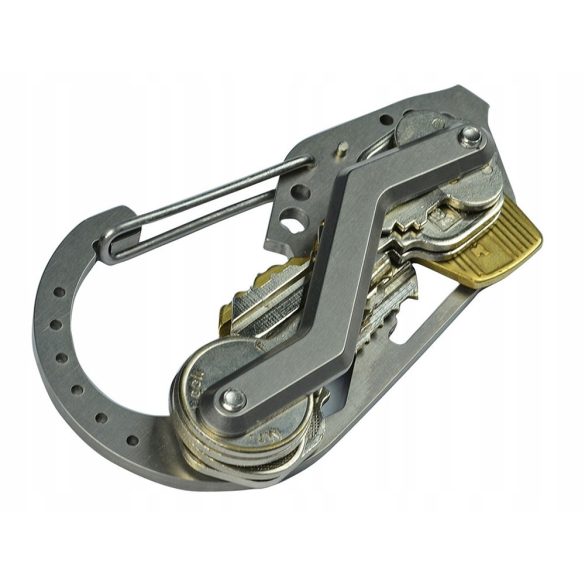 Karabiner kulcstartó