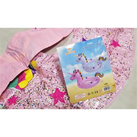 Unikornis formájú úszógumi 90 cm