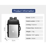 OZUKO 2 az 1-ben hátizsák és bőrönd