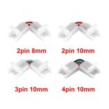RGB LED szalag kapcsoló szett 2/3/4 pin, 8/10 mm