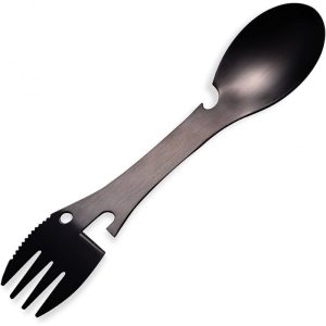 Utazási evőeszköz - 5 az 1-ben( Kanál, villa, kés, konzervnyitó, palacknyitó)