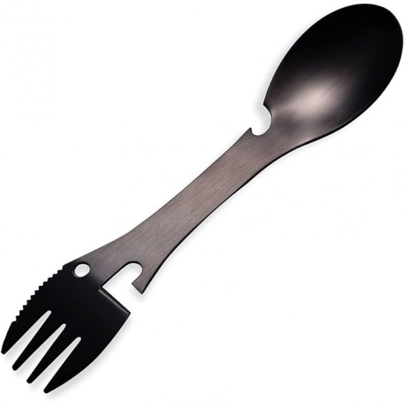 Utazási evőeszköz - 5 az 1-ben( Kanál, villa, kés, konzervnyitó, palacknyitó)