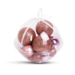   Family Karácsonyfadísz szett - gömbdísz - 3 - 6 cm - 16 db / szett