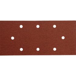   EXTOL PREMIUM csiszolópapír, tépőzáras, 93×190 mm, 8 lyukas klt. P80, 10db/cs, 407115-höz