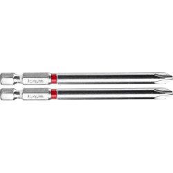   FORTUM behajtóhegy PH, 2 db, S2 acél; PH 2×90mm, bliszteren