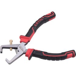   EXTOL PREMIUM blankoló fogó; 160mm, duál vörös/fekete TPR nyél, akasztós szerszámtartó