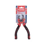 EXTOL PREMIUM blankoló fogó; 160mm, duál vörös/fekete TPR nyél, akasztós szerszámtartó