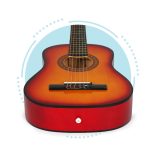 Gyermek gitár, nagy, klasszikus, fa, 6 húros, ECOTOYS