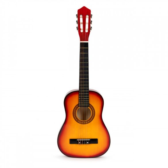 Gyermek gitár, nagy, klasszikus, fa, 6 húros, ECOTOYS