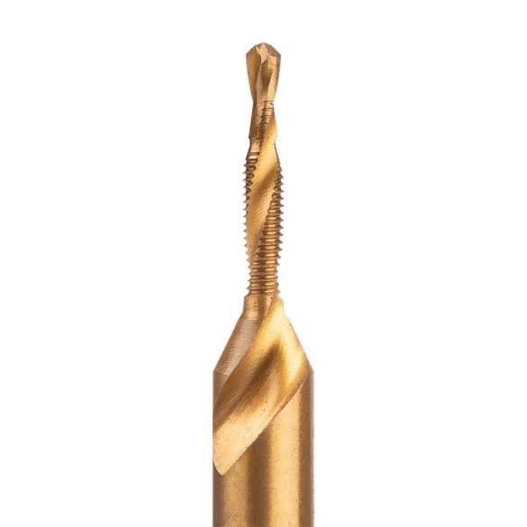 NEO TOOLS Gépi menetfúró, 2az1ben előfúró éllel, HSS-Titán, M3X0,5mm, hatszög szárral 08-949