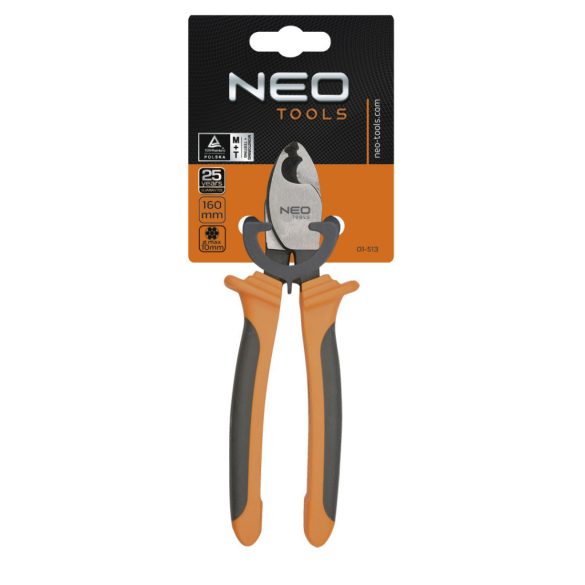 NEO TOOLS KÁBELVÁGÓ FOGÓ 160MM 25 év garanciával 01-513