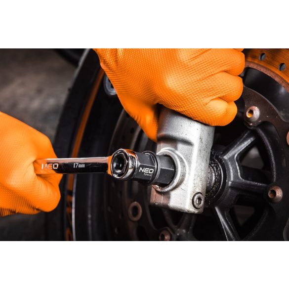 NEO TOOLS Motorkerékpár elsőtengely kulcs 4 az 1-ben 10-502