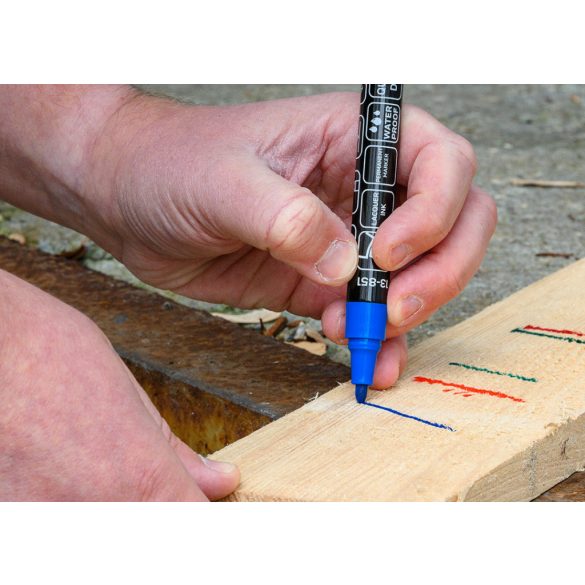 NEO TOOLS 4db jelölőfilc, lakkfilc, vízálló festékkel, alu festéktartály házzal, színes, vastag hegyű 13-851