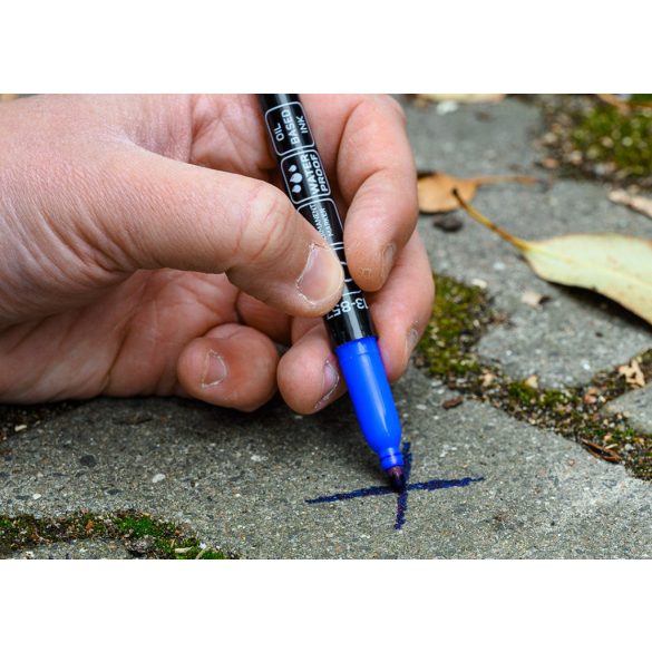 NEO TOOLS 4db jelölőfilc, vízálló olajalapú festékkel, használat előtt felrázandó, színes, normál hegyű 13-857