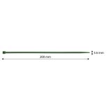 NEO TOOLS Kerti kötegelő, gyorskötöző 3,6x200mm, 50db, zöld 15-975