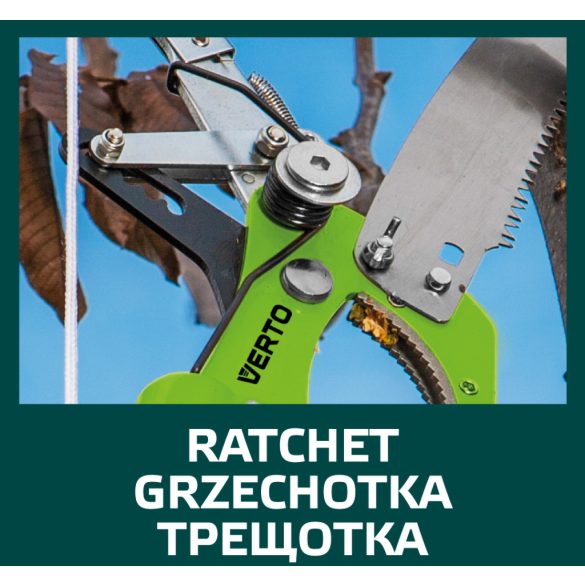 VERTO HERNYÓZÓ 220mm-ES FŰRÉSSZEL, KÖTÉLLEL, penge: 57mm 15G260