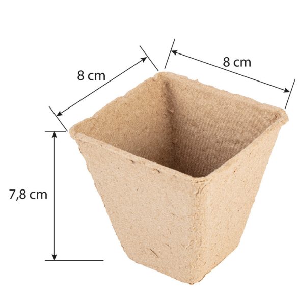 VERTO Palántázó doboz, papír, 8x8x7,8cm, 18 db/cs 15G464