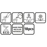 VERTO Palántázó doboz, papír, 8x8x7,8cm, 18 db/cs 15G464