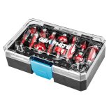 GRAPHITE Felsőmaró készlet, 8mm-es szárral, 15db-os 56H241