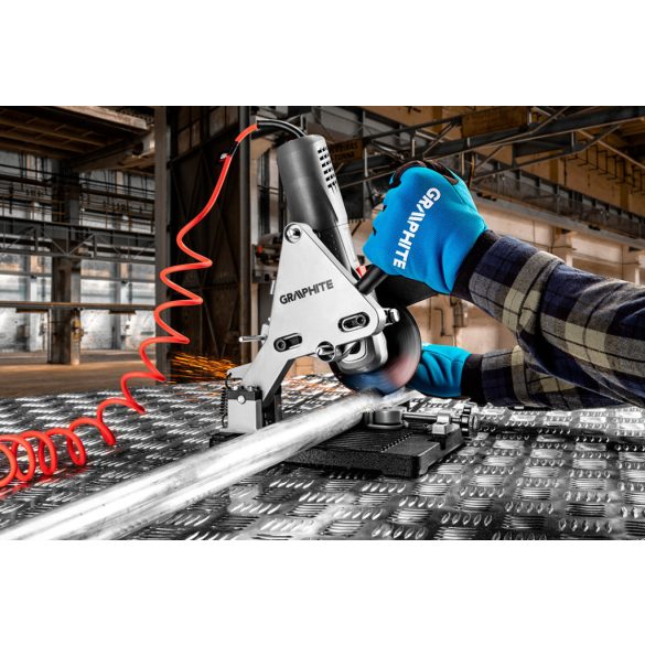 GRAPHITE Sarokcsiszoló 900W, 125x22.2mm, állítható fordulatszám 3 év garanciával 59G187