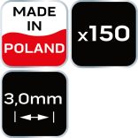 NEO TOOLS Hézagoló-, fugakereszt - 3mm, 150db 61-109