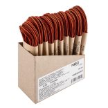 NEO TOOLS Cipőfűző 120cm, narancs/fekete, Rendelési egység: 10db 82-392