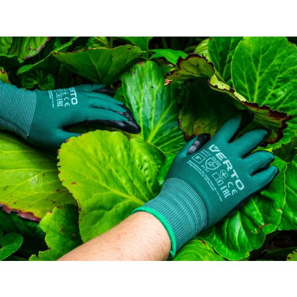 VERTO Kertész kesztyű, nitril bevonat, 4131X, 8", légáteresztő felsőrész 97H151