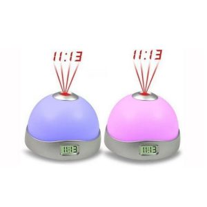 Csillag projektoros óra lámpa gyerekeknek, kivetítős óra asztali óra hangulatlámpa