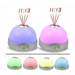 Csillag projektoros óra lámpa gyerekeknek, kivetítős óra asztali óra hangulatlámpa