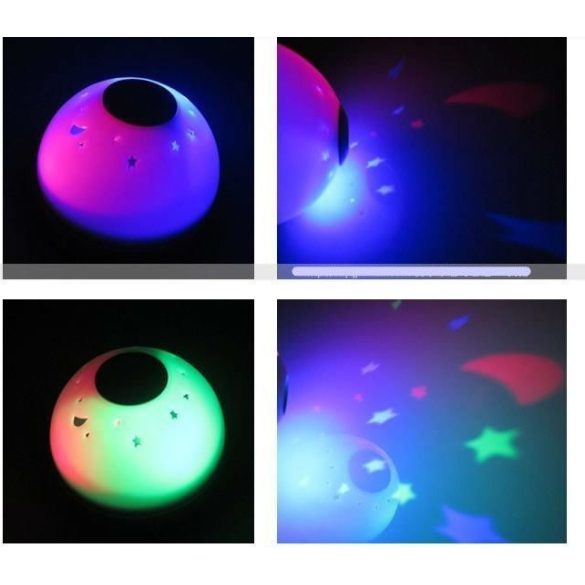 Csillag projektoros óra lámpa gyerekeknek, kivetítős óra asztali óra hangulatlámpa