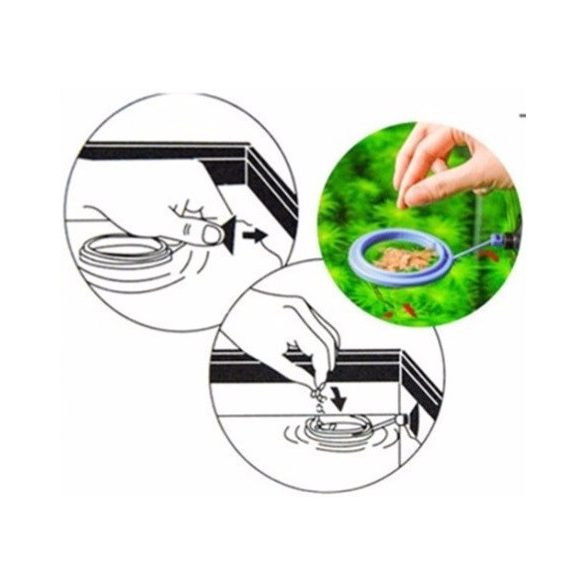 Akváriumi etető gyűrű