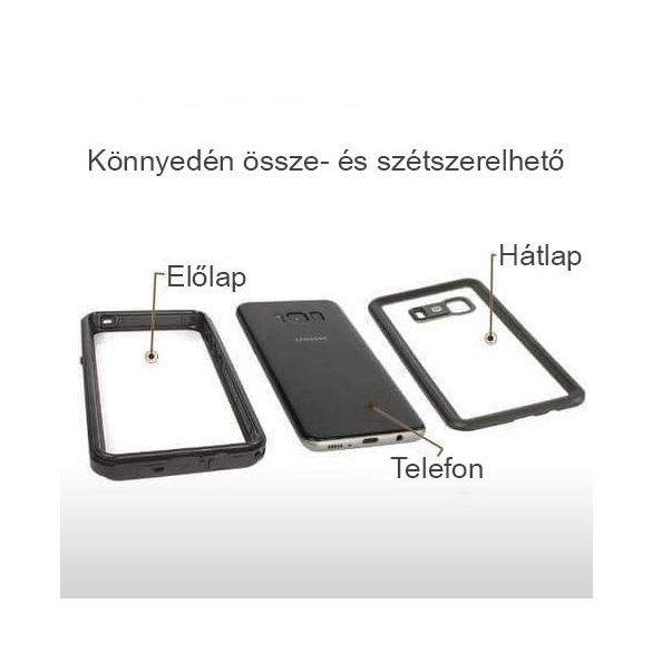 Vízálló és ütésálló tok Galaxy S8 S8+ S9 telefonokhoz