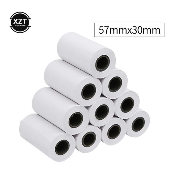 1 tekercs 57x30mm hőnyomtató papír, fotópapír