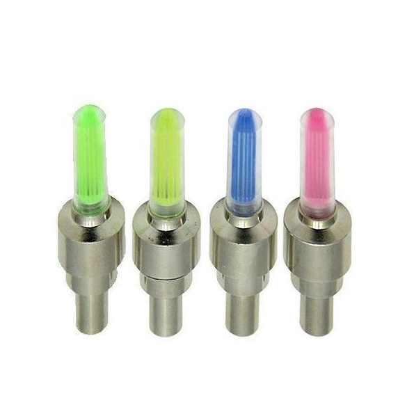 2 db szelepsapkára szerelhető LED kerékvilágítás