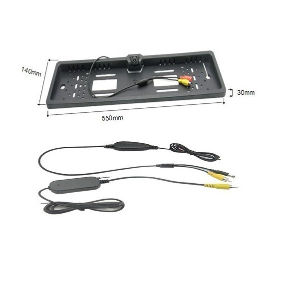 Rendszámtáblába épített tolatókamera