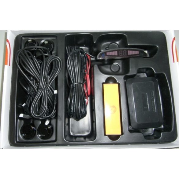 Tolatóradar LCD kijelzővel és 4 érzékelővel