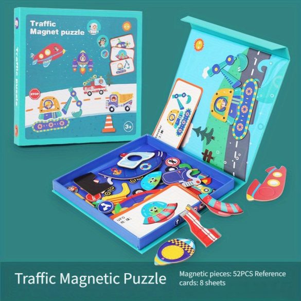 Mágneses öltöztetős puzzle 3-6 éves korosztálynak